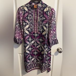 Tory Burch Floral Silk Tunic Dress Size 2